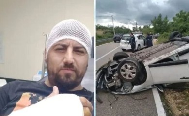 Izgubio kontrolu i prevrnuo se na krov: Bivši reprezentativac BiH doživio saobraćajnu nesreću