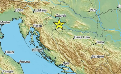 Jak zemljotres pogodio Sisak