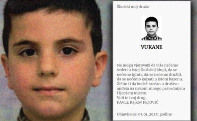 Drug iz klupe posvetio čitulju najmlađoj žrtvi masakra na Cetinju