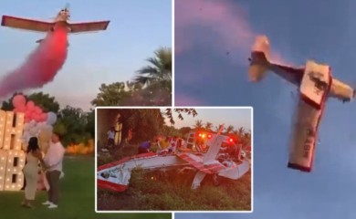 Pilot izgubio život: Zabava povodom otkrivanja pola bebe završila tragično VIDEO