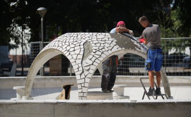 Čuvena fontana ponovo u Parku "Mladen Stojanović"
