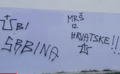 U Splitu osvanuli grafiti "Ubij Srbina" i "Mrš iz Hrvatske"