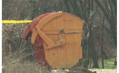 Minobacačka mina ostavljena pored kontejnera