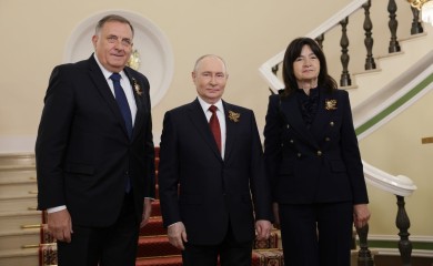 Karan, Stevandić i Dodik na prijemu kod Putina