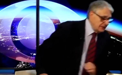 Zemljotres snimljen u TV studiju, voditelj bježao - VIDEO