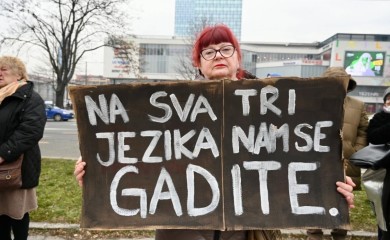 Protesti ispred zgrade parlamenta BiH: Vi ste najopasniji odron