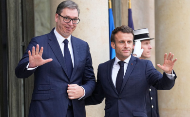 Vučić se sastao sa Makronom u Jelisejskoj palati