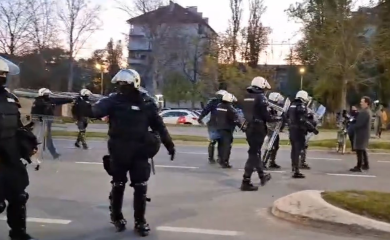Novosadski studenti tokom noći blokirali GSP (VIDEO)