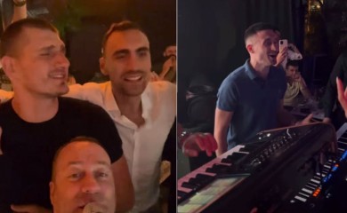 Luda žurka košarkaša i Đokovića, Jokić u transu (VIDEO)