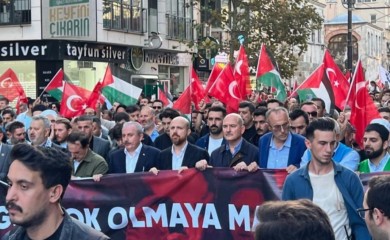 Erdoganov sin na propalestinskom maršu u Istanbulu