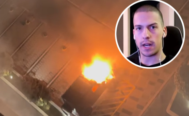 Zapaljen automobil Bake Praseta vrijedan pola miliona evra (VIDEO)