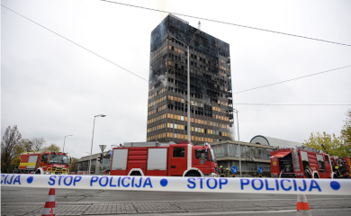 Oglasio se mladić koji je prijavio požar u Vjesnikovom neboderu u Zagrebu