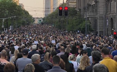 Poruka sa protesta u Beogradu: Želimo da živimo bez straha u svojoj zemlji