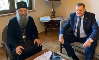 Dodik na slavi kod patrijarha Porfirija
