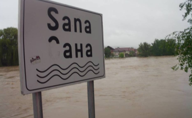 Očekuje se stagnacija i opadanje vodostaja rijeke Sane
