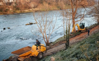 Počeli radovi na obali Vrbasa: Banjaluka dobija šetalište i vodocrpilište u Srpskim toplicama