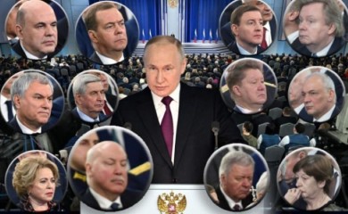 „Kao da je saopštio da im smanjuje plate“: Lica Putinovih zvaničnika tokom njegovog istorijskog govora hit na mrežama FOTO