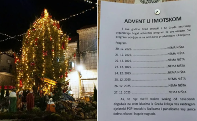 U Imotskom osvanuo zanimljiv letak: Adventski program zvani “nema ništa”