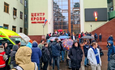 Vanredno stanje u Moskvi: "Skorbim" na bilbordima širom grada (FOTO)