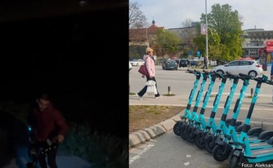 Gradski trotinet sa mosta bacili u Vrbas