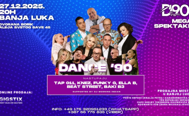Mega dance spektakl DEVEDESETE stiže u Banjaluku