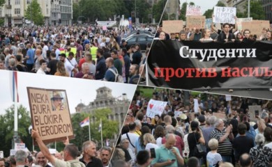Osmi protest “Srbija protiv nasilja” u Beogradu: Šetnje u još devet gradova VIDEO