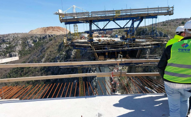 Impresivan snimak gradnje mosta Počitelj iz vazduha koji će spojiti dvije obale Neretve