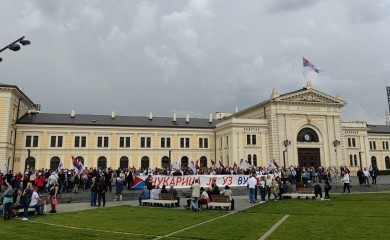 Veliki broj građana ide ka Beogradu (VIDEO)