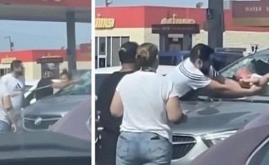 Drama sa srećnim krajem! Otac razbio šajbu kako bi izvukao bebu iz vrelog auta (VIDEO)