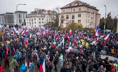 Protest u Pragu protiv politike vlade u oblasti energetike, trgovine i pomoći Ukrajini