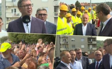 Vučić na otvaranju novog mosta: Nastavljamo da gradimo zemlju uprkos pritiscima