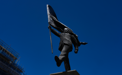 Benksi potvrdio da je iza statue u centru Londona