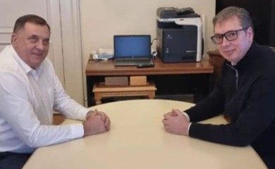 Dodik sa Vučićem u Beogradu: "Hvala Vučiću što u najtežim okolnostima misli i na Republiku Srpsku"