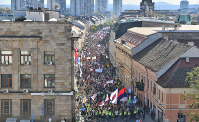 Oglasio se Arhiv javnih skupova: Evo koliko je građana juče krenulo pješke iz Beograda za Novi Sad