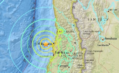 Jak zemljotres pogodio Čile