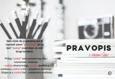 Da li je pravilnije napisati "ZADNJI" ili "POSLJEDNJI"?