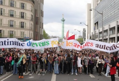 Prvomajski protesti u Francuskoj pretvoreni u političko bojno polje uoči izbora 9. juna
