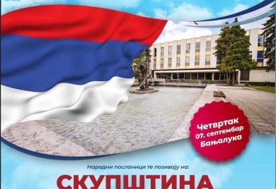Opozicija pozvala građane na okupljanje ispred Narodne skupštine Srpske