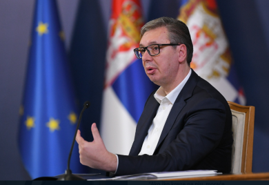 Vučić o SNS skupu ispred Skupštine: Ja kao predsjednik ne učestvujem. Molim organizatore, nijednu riječ o Dijani Hrki