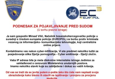 Policija traga za prevarantom: Lažni policijski šef mjesecima uznemirava direktore u BiH