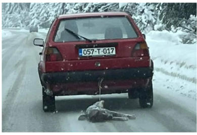 Pronađen vozač koji je "golfom" vukao psa