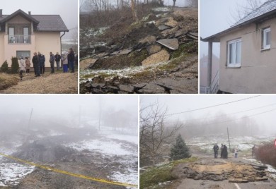 Katastrofa u blizini Maglaja, klizište prijeti kućama VIDEO