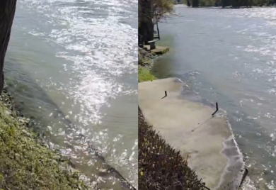 Dobro jutro iz Banjaluke - Savo Minić objavio video snimak poplavljenog šetališta