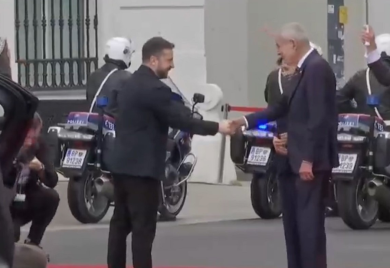 Gaf u Beču: Zelenski zaboravio suprugu (FOTO/VIDEO)