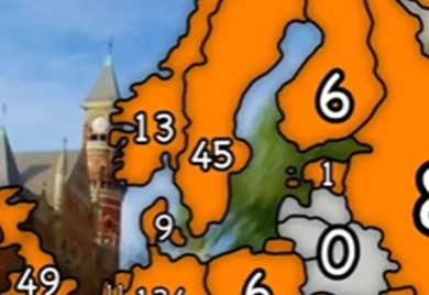 Mapa koja prikazuje koliko milijardera živi u kojoj zemlji