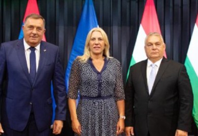 Dodik i Cvijanovićeva sastali se sa Orbanom