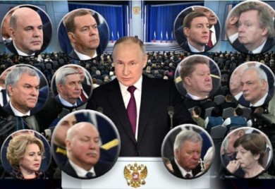 „Kao da je saopštio da im smanjuje plate“: Lica Putinovih zvaničnika tokom njegovog istorijskog govora hit na mrežama FOTO