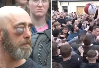 Masovna "makljaža" na ulici, obezbjeđenje samo posmatralo (VIDEO)