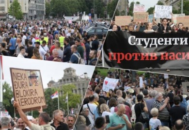 Osmi protest “Srbija protiv nasilja” u Beogradu: Šetnje u još devet gradova VIDEO