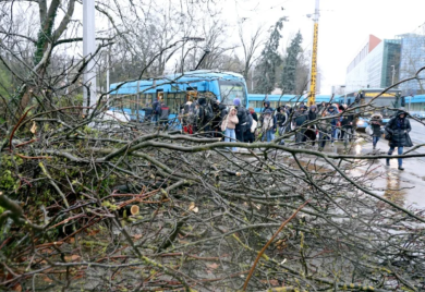 U Zagrebu zabilježen orkanski udar vjetra koji se očekuje jednom u 100 godina